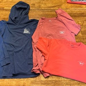 Boys Souther Tide and Coastal Cotton shirts. All 3, size Large. Smoke free home